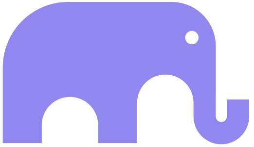 mightykids dark purple elephant