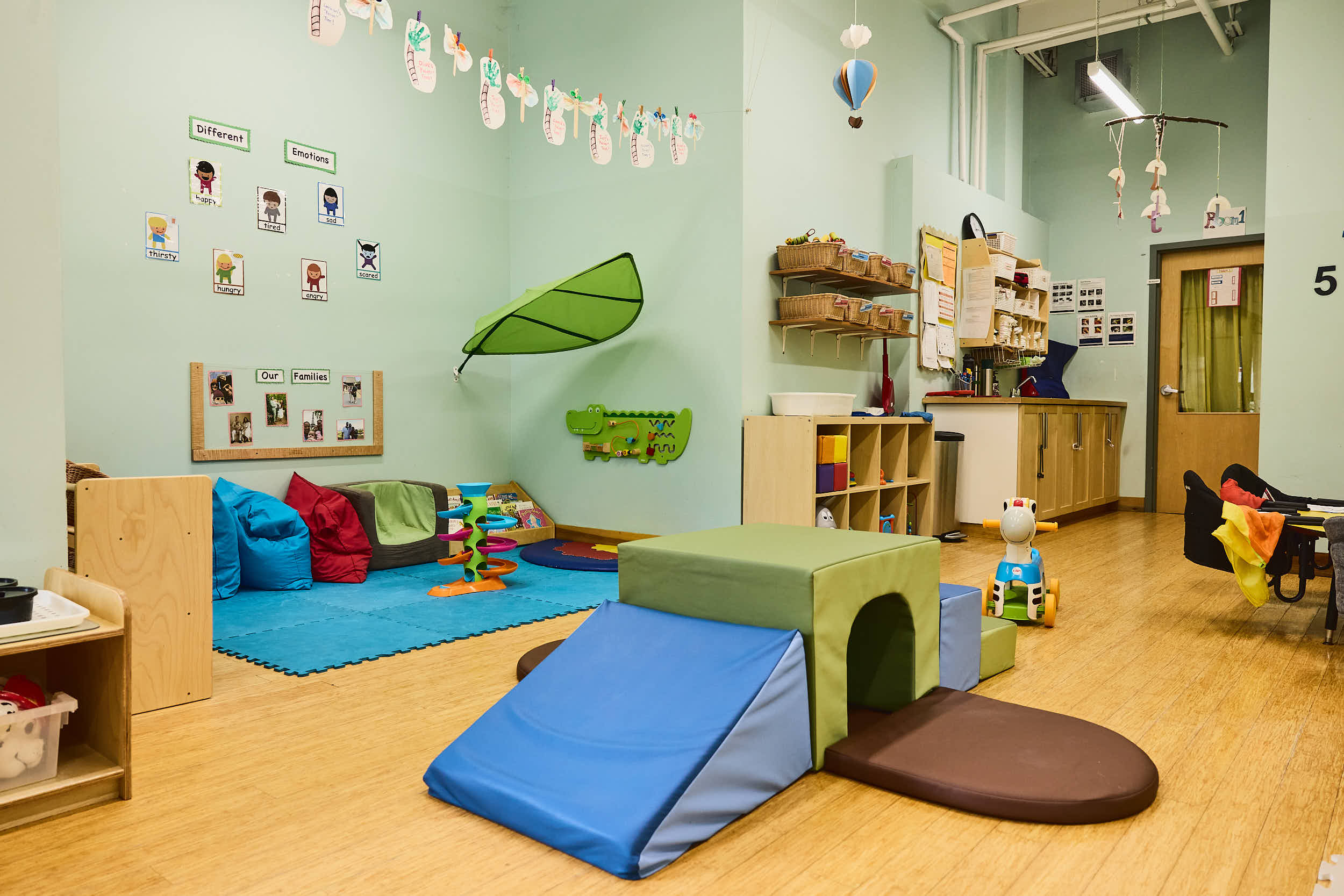 Daycare centre classroom designed for creativity and discovery